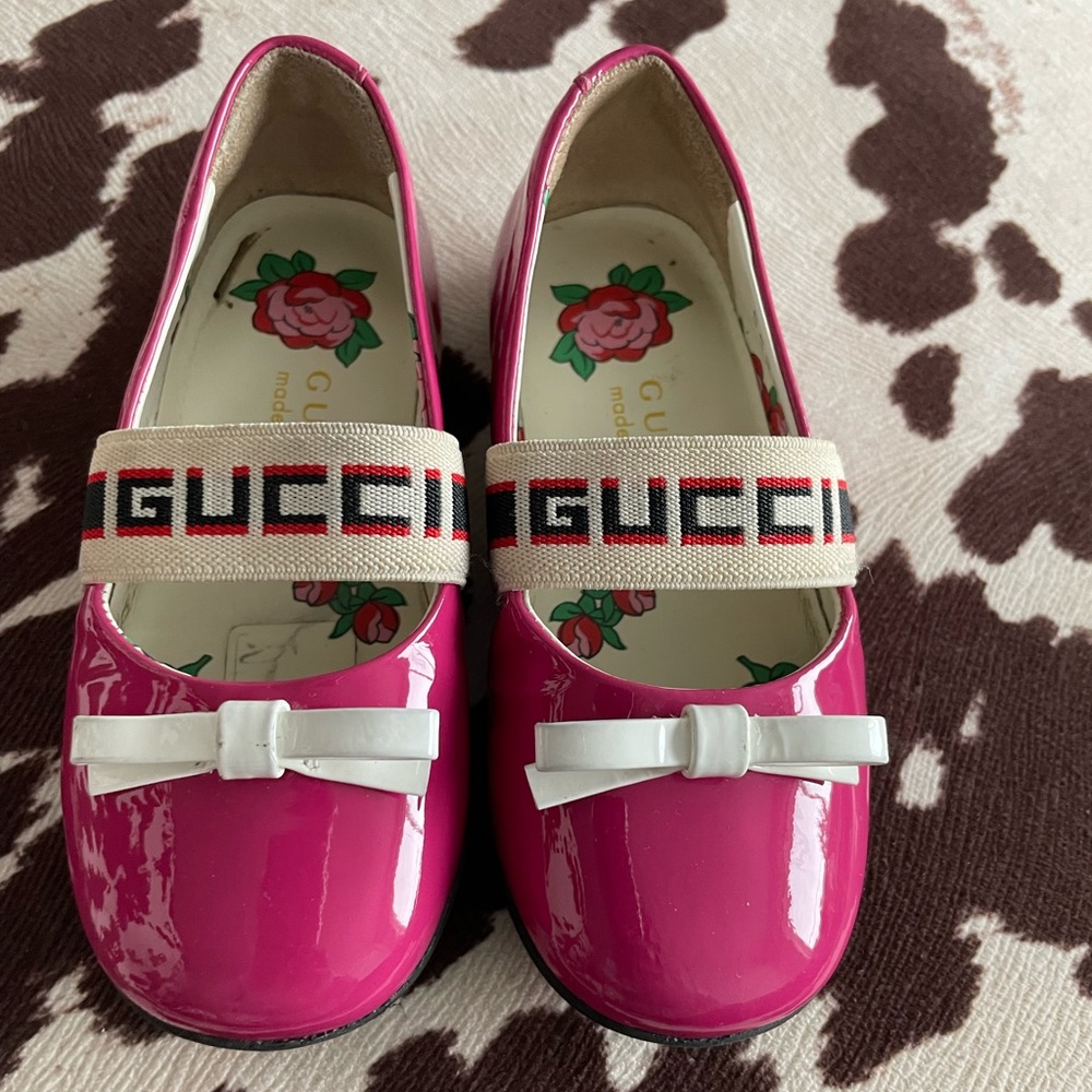 AUTHENTIC GUCCI KIDS BALLET FLAT SIZE 22